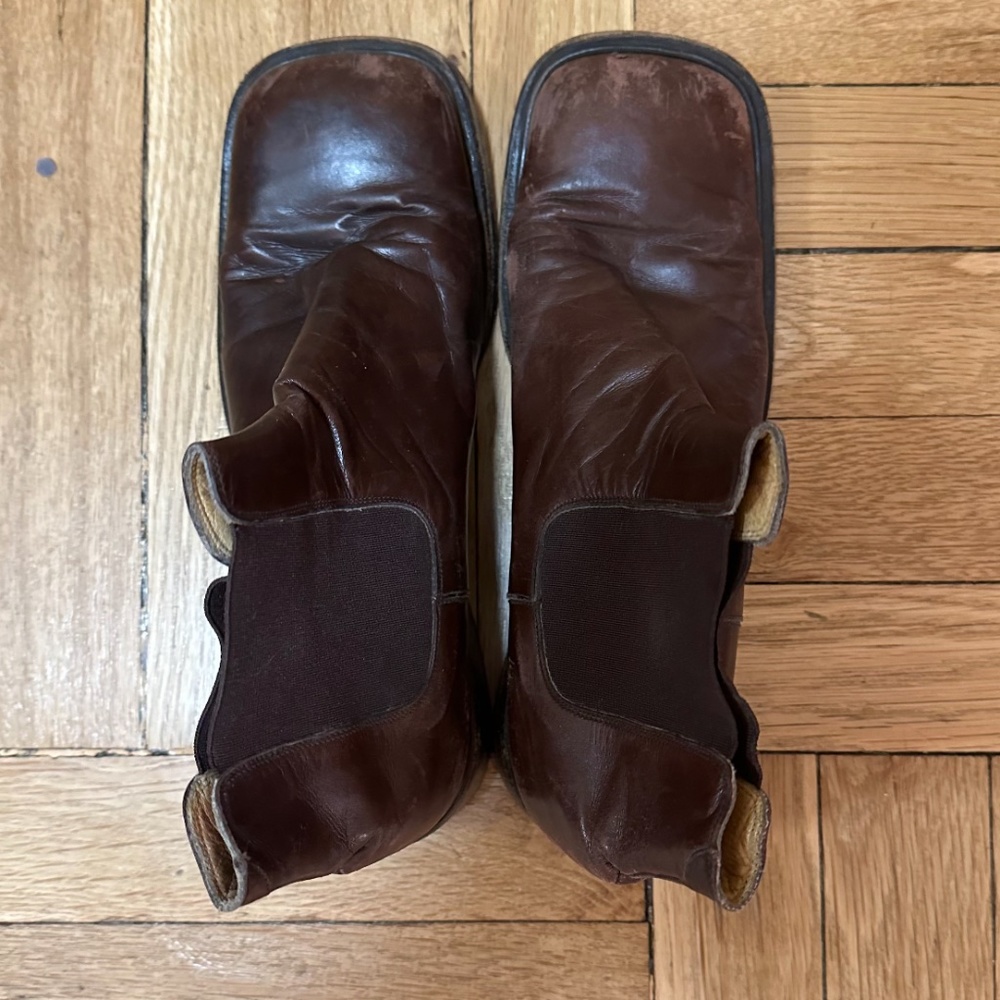 brown heel boots